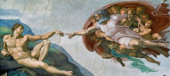 La création d'Adam - Michel-Ange