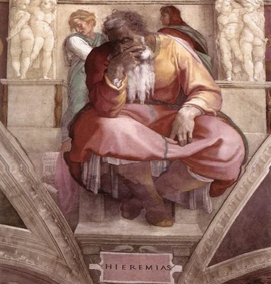 Le prophète Jérémiah - Michel-Ange
