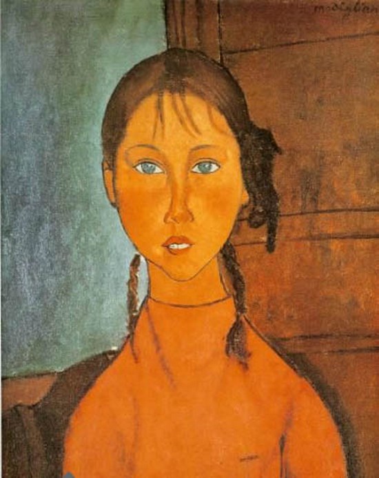 Fille avec des Tresses - Amedeo Modigliani