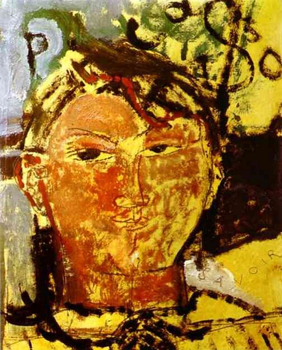 Portrait de Pablo Picasso - Amedeo Modigliani