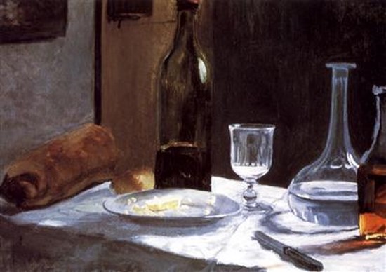 Nature morte avec bouteilles - Claude Monet