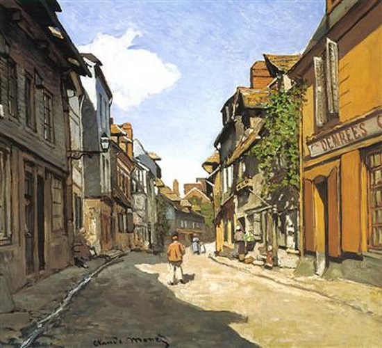 Rue de la Bavolle, à Honfleur - Claude Monet