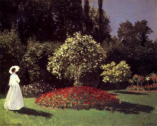 Femme dans le jardin Saint-adresse - Claude Monet