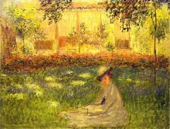 Femme assise dans le jardin - Claude Monet