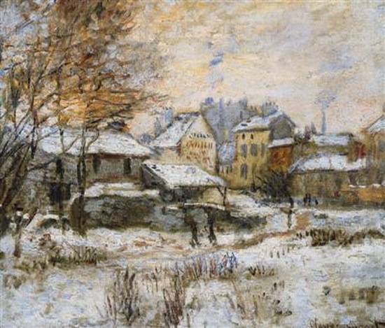 Effet de neige, soleil couchant - Claude Monet