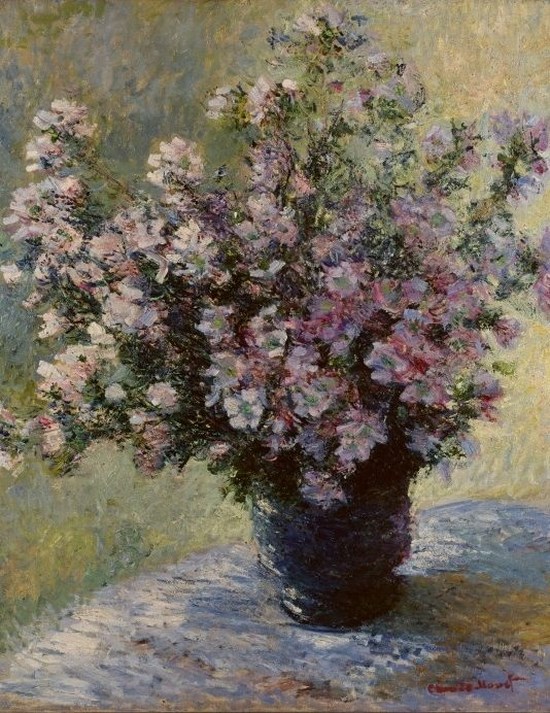 Bouquet de mauves - Claude Monet