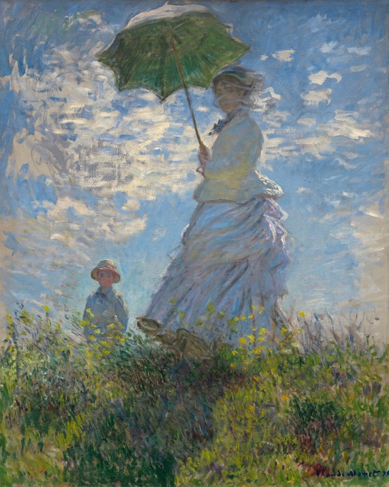 La femme à l'ombrelle - Claude Monet