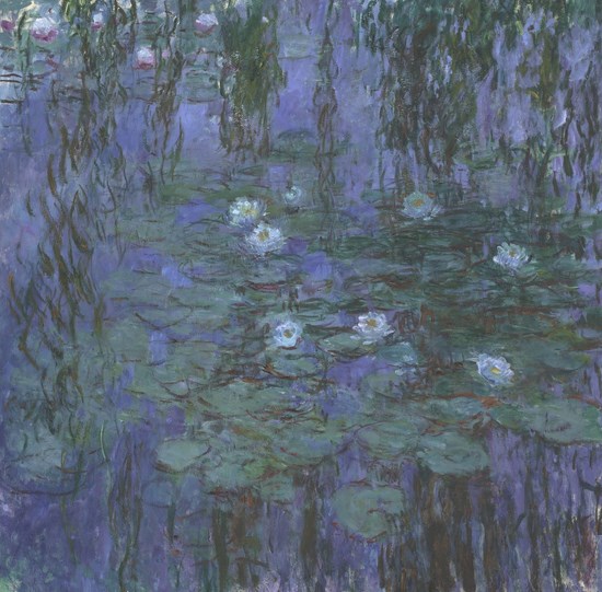 Les nymphéas bleus - Claude Monet