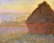 Meules, soleil couchant - Claude Monet