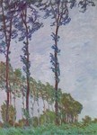 Les peupliers, dans le vent - Claude Monet