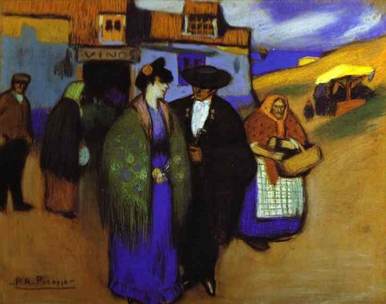 Un couple espagnol devant une auberge - Pablo Picasso