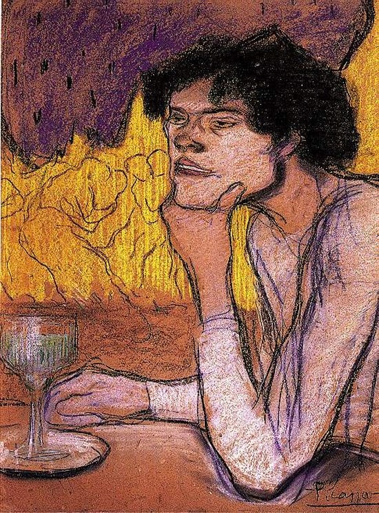 Femme dans un café - Pablo Picasso