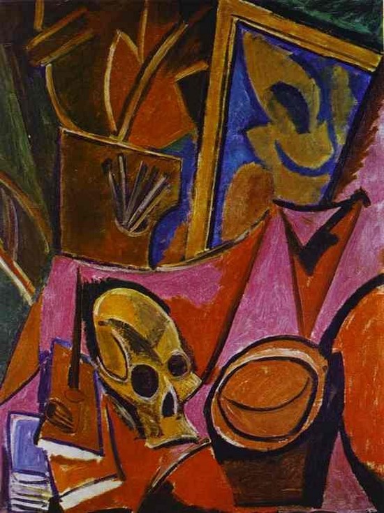 Composition avec une tête de mort - Pablo Picasso