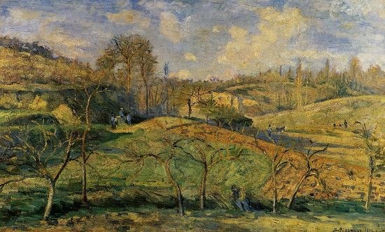 Soleil de Mars sur Pontoise - Camille Pissarro