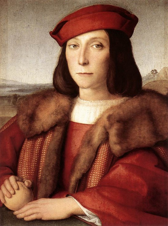 Jeune homme avec une pomme - Raffaello