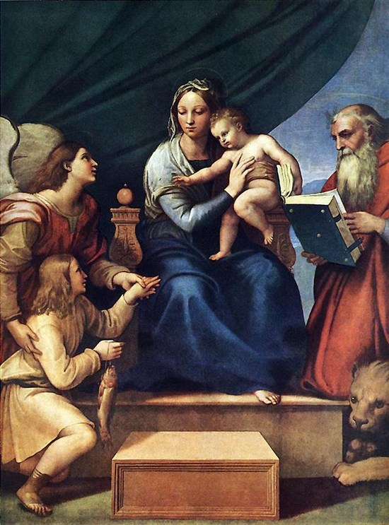 Madone avec le poisson - Raffaello