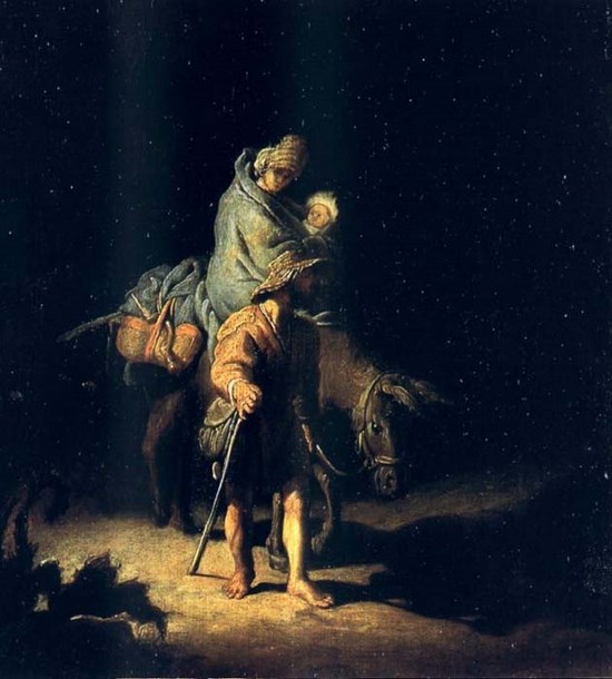 La fuite en Egypte - Rembrandt