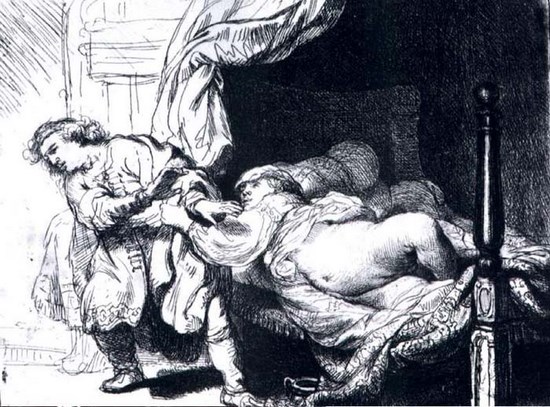 Joseph et la femme de Potiphar - Rembrandt