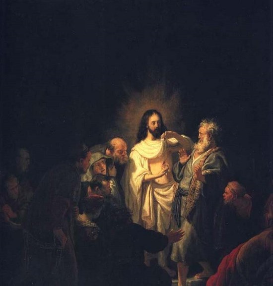 L'incrédule de Saint Thomas - Rembrandt