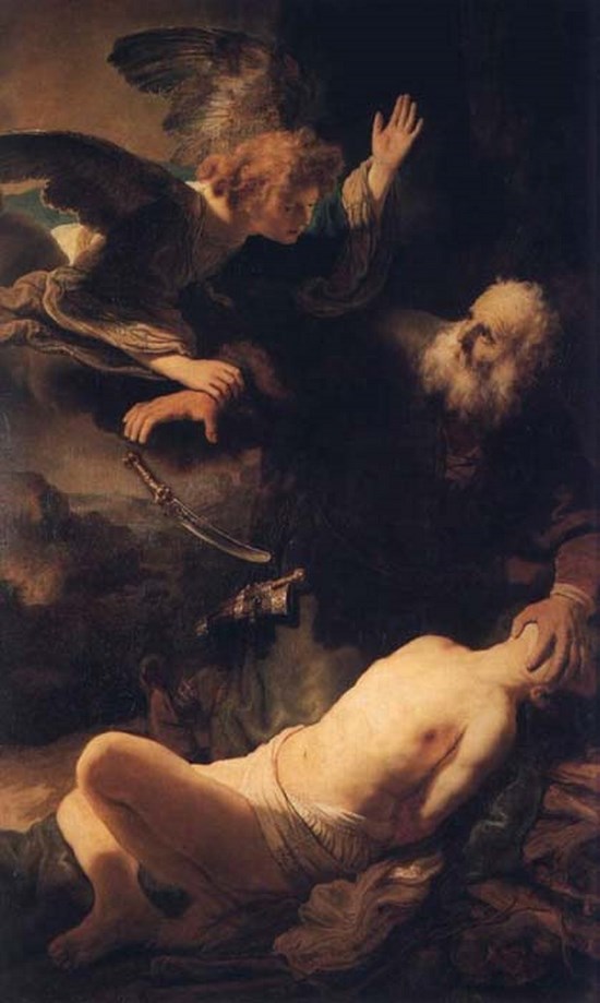 Le sacrifice d'Isaac - Rembrandt