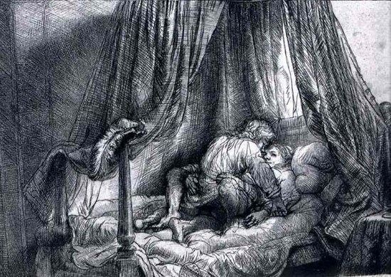Le lit à la Française - Rembrandt