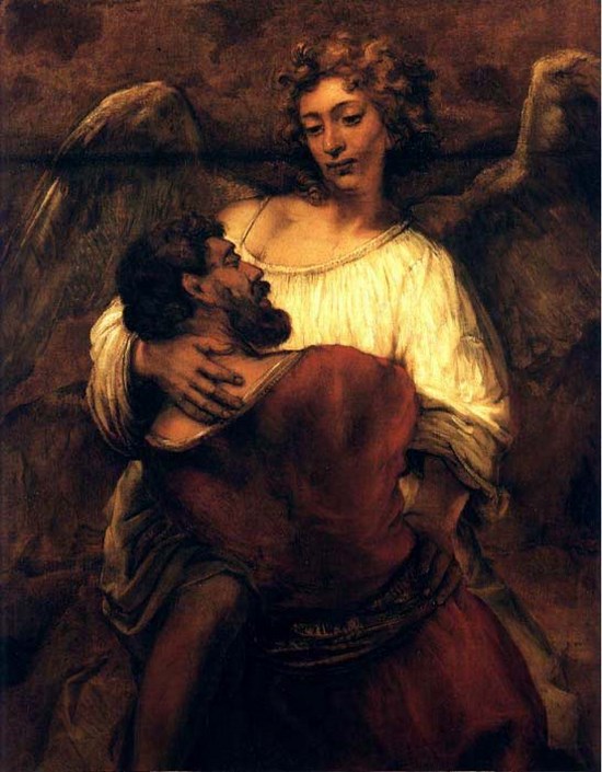 Le combat de Jacob avec l'ange - Rembrandt