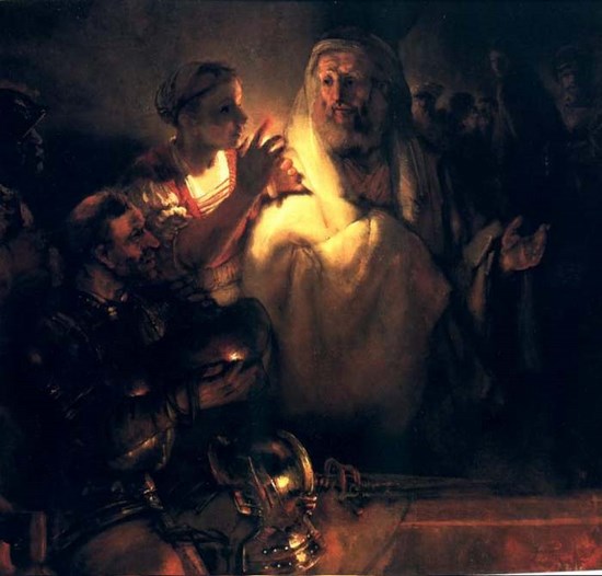 Le reniement de Saint Pierre - Rembrandt