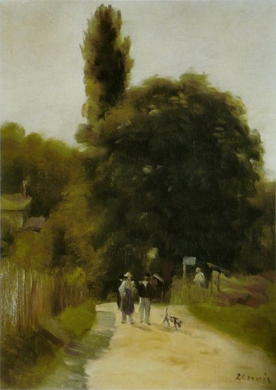 Paysage avec deux personnages - Auguste Renoir