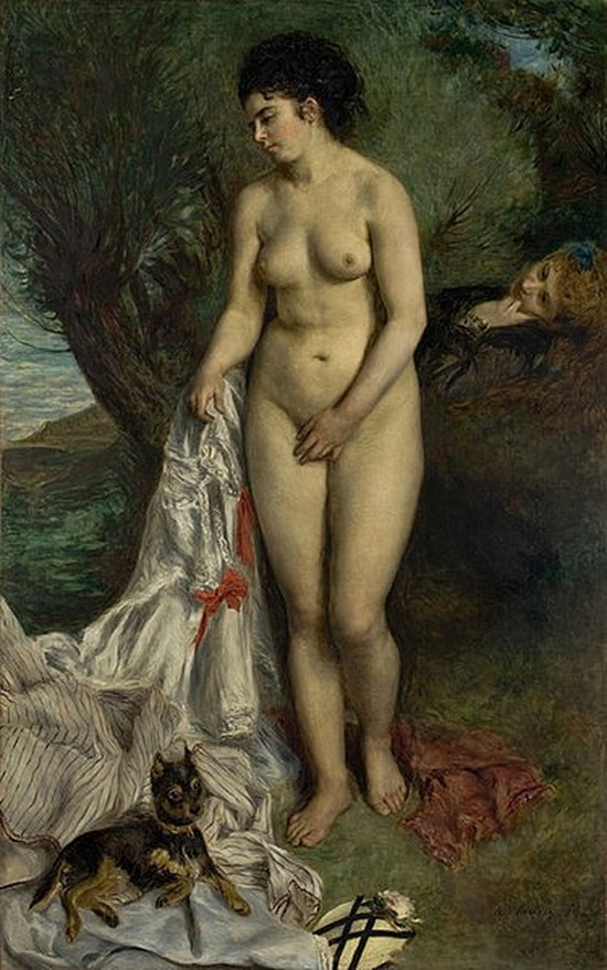 La Baigneuse au griffon - Auguste Renoir