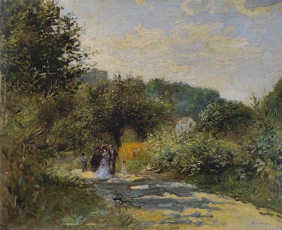 Une route à Louveciennes - Auguste Renoir
