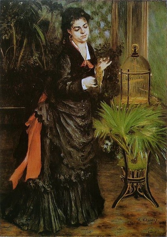 La Femme à la perruche - Auguste Renoir