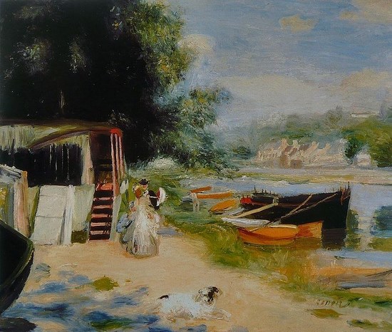 Vue de Bougival - Auguste Renoir