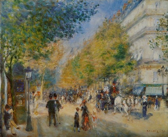Les Grands Boulevards - Auguste Renoir