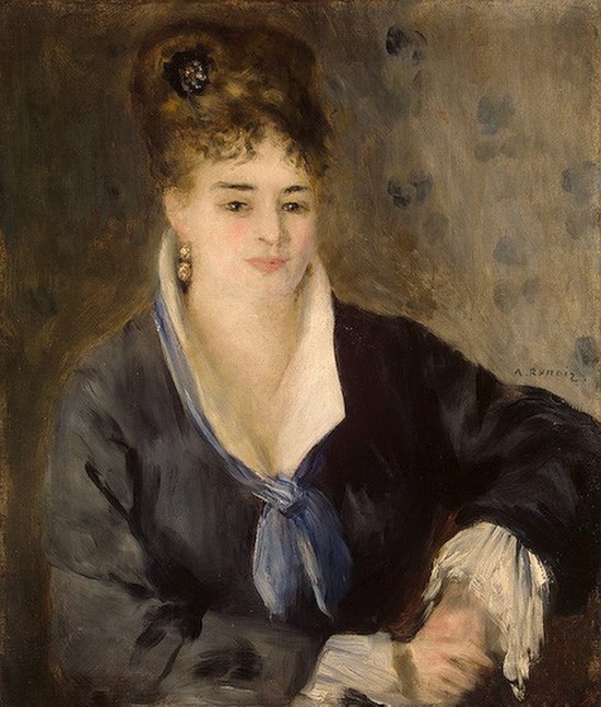 Portrait de femme en noir (Anna) - Auguste Renoir