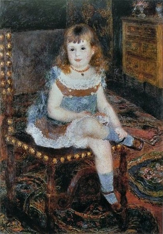 Mademoiselle Georgette Charpentier assise - Auguste Renoir