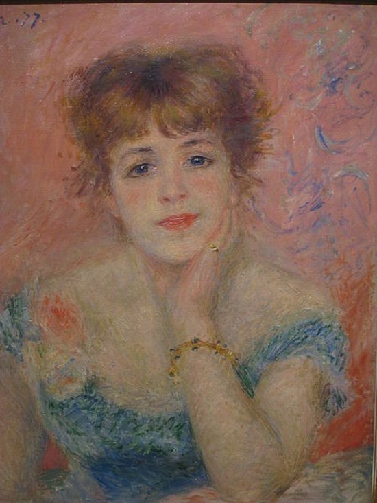 Jeanne Samary en buste (La Rêverie) - Auguste Renoir