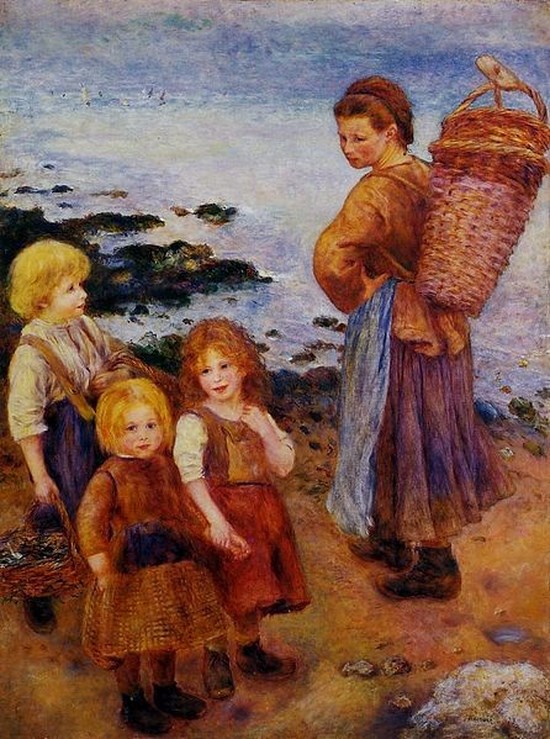 Les Pêcheuses de moules à Berneval - Auguste Renoir