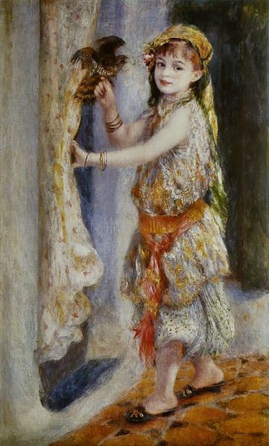 Fillette au faucon (Mademoiselle Fleury en Algérienne) - Auguste Renoir