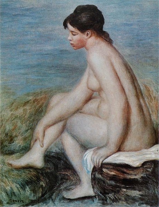 Baigneuse assise - Auguste Renoir