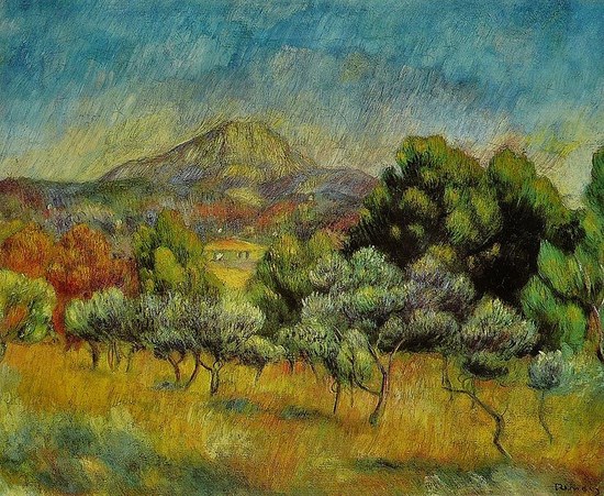 La Montagne Sainte-Victoire - Auguste Renoir