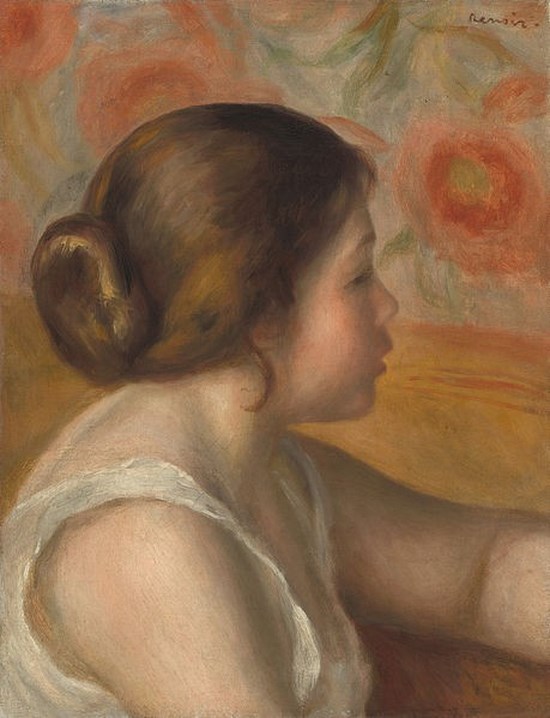 Tête d'une jeune fille - Auguste Renoir