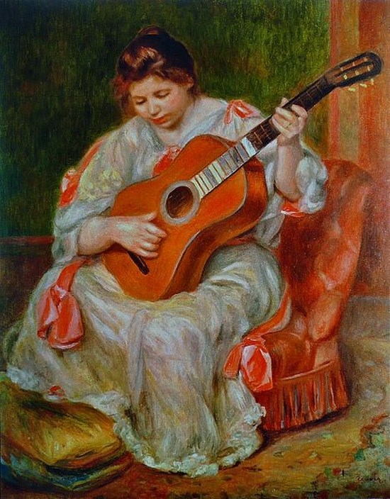 Joueuse de guitare - Auguste Renoir
