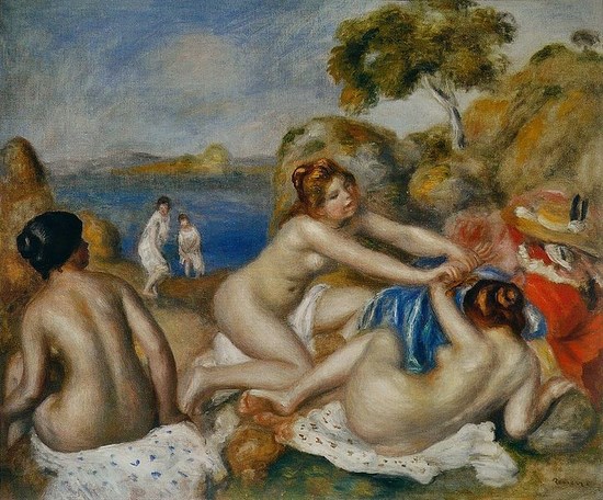 Trois baigneuses au crabe - Auguste Renoir