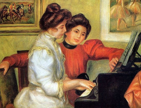 Yvonne et Christine Lerolle au piano - Auguste Renoir