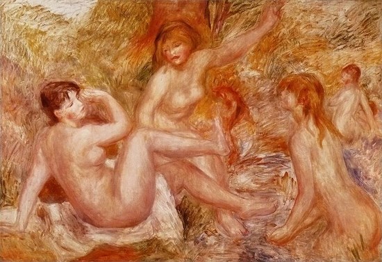 Les Grandes Baigneuses - Auguste Renoir