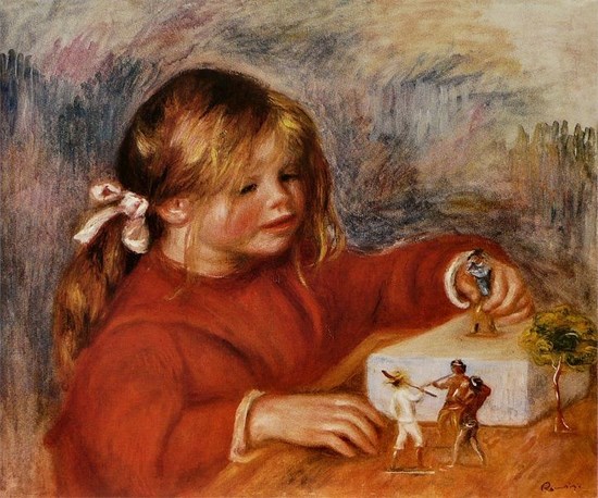 Claude Renoir jouant - Auguste Renoir