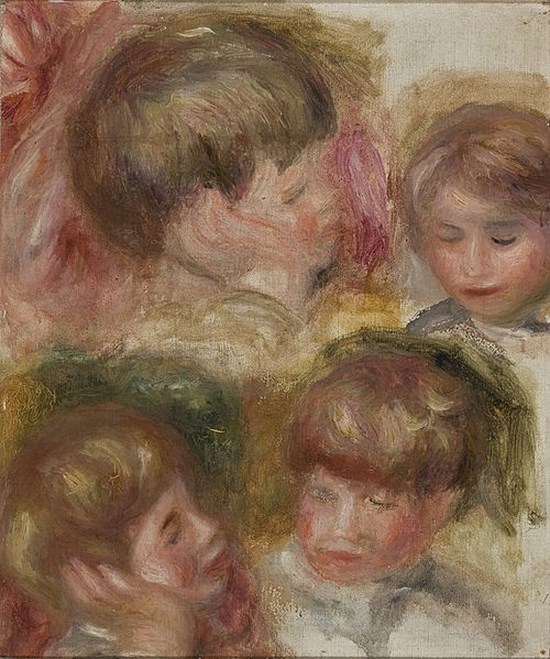 Quatre études de Jean - Auguste Renoir