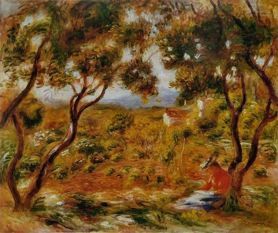 Les Vignes à Cagnes - Auguste Renoir