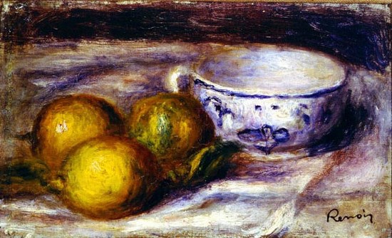 Nature morte avec citrons et coupe - Auguste Renoir