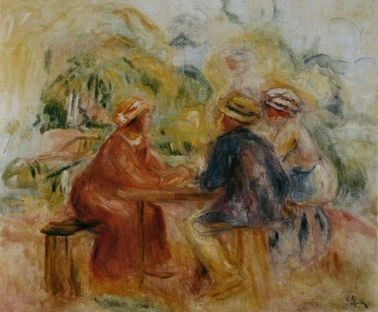 Réunion dans le jardin - Auguste Renoir